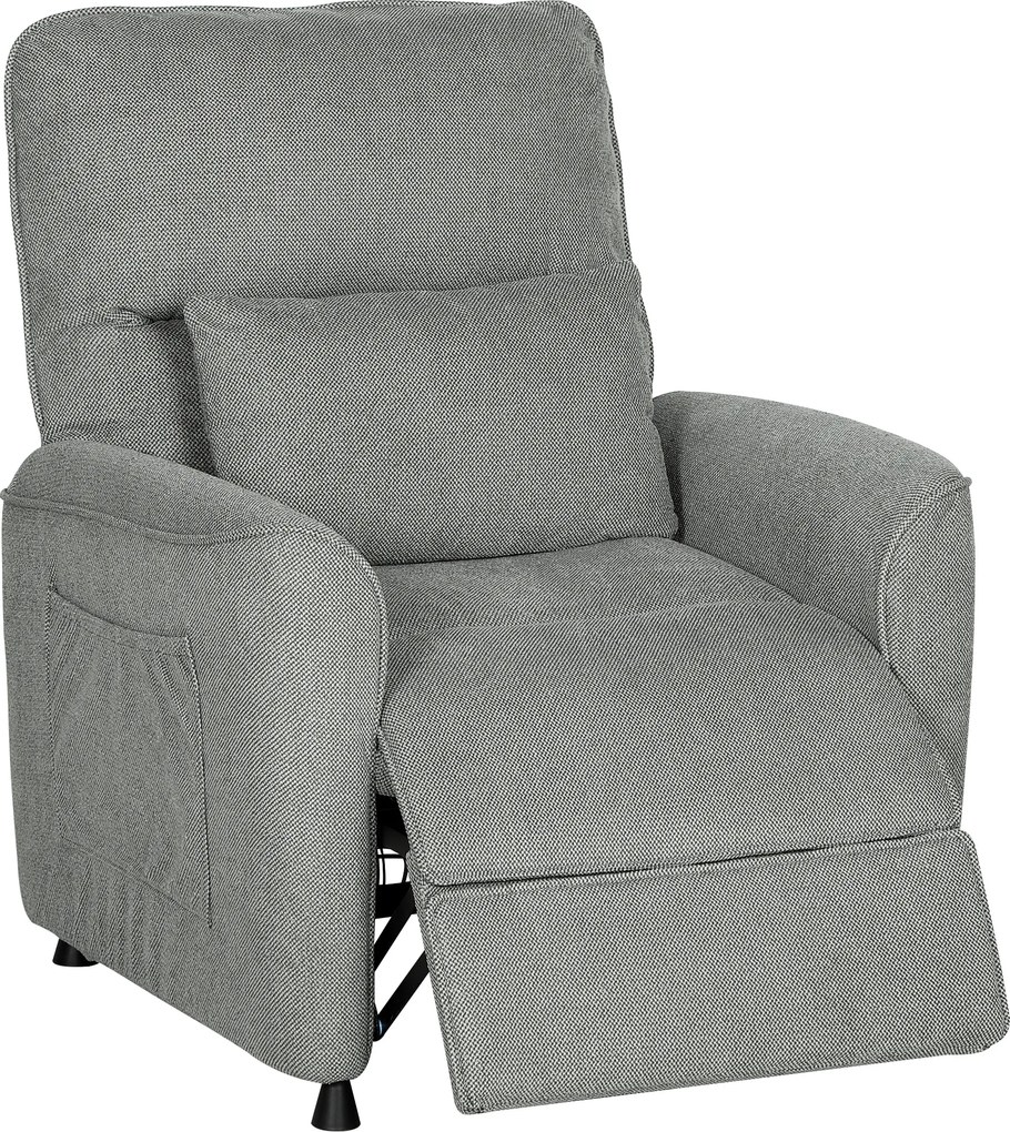 HOMCOM Fotoliu Relaxant Electric cu Masaj și Încălzire, Silențios, Reclinabil 150° în Cinilie cu Pernă, Funcție de Memorare, 2 Telecomenzi, Suport pentru Picioare, Pentru Living sau Birou, Gri Închis | Aosom Romania