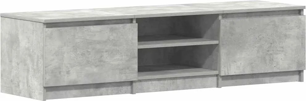 vidaXL Dulap TV, gri beton, 140x40x35,5 cm, lemn prelucrat