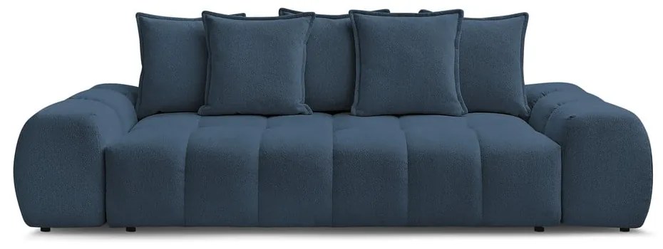 Canapea albastru-închis cu tapițerie din chenille 278 cm Everest – Bobochic Paris