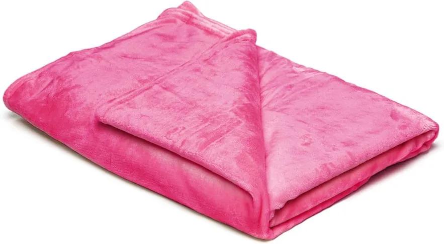 Pătură din micropluș My House, 150 x 200 cm, roz