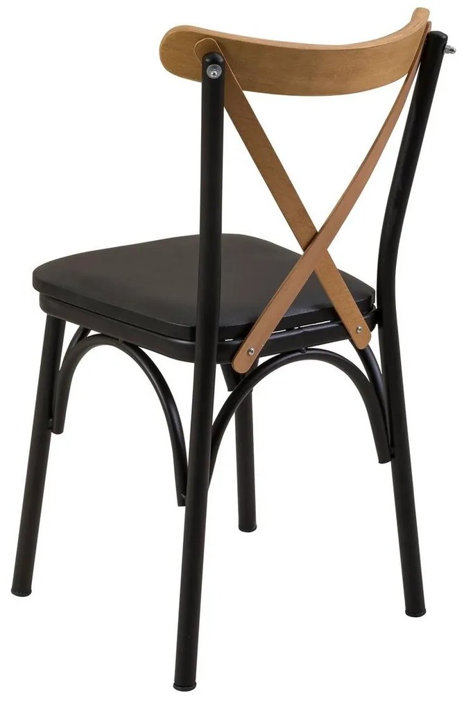 Set mobilier sufragerie Duvasa 6 (stejar + negru) (pentru 2 persoane). 1093754