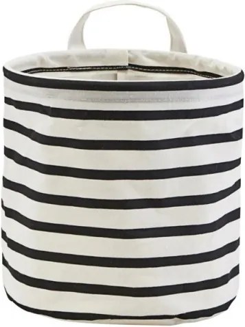 Cos alb din bumbac 20x20 cm Stripes House Doctor
