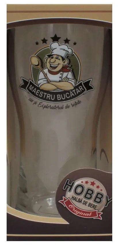 Pahar bere cu mesaj Maestru bucătar small