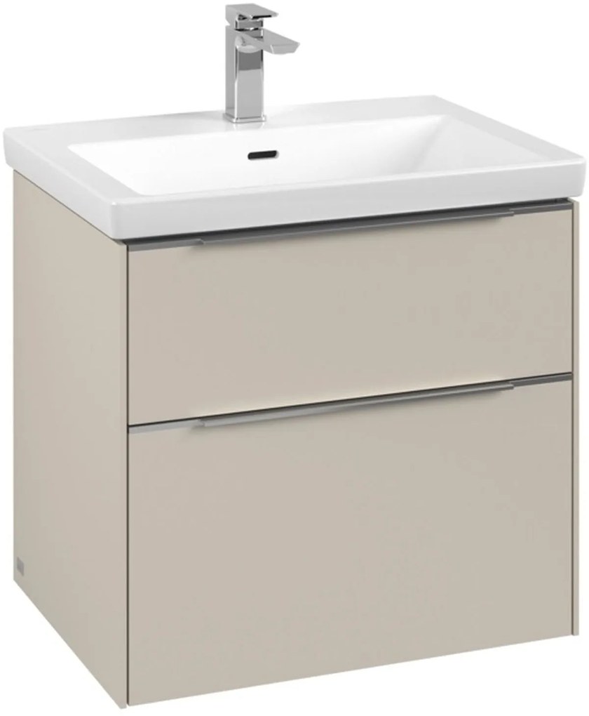Villeroy &amp; Boch Subway 3.0 dulap 62.2x47.8x57.6 cm sub chiuveta pe perete gri C57600VN