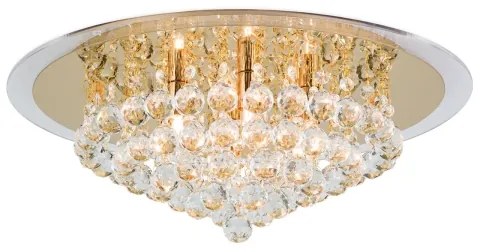 Plafonieră de cristal Orion DLU 2378/6/50 GLORIA 6xG9/40W/230V d. 50 cm auriu