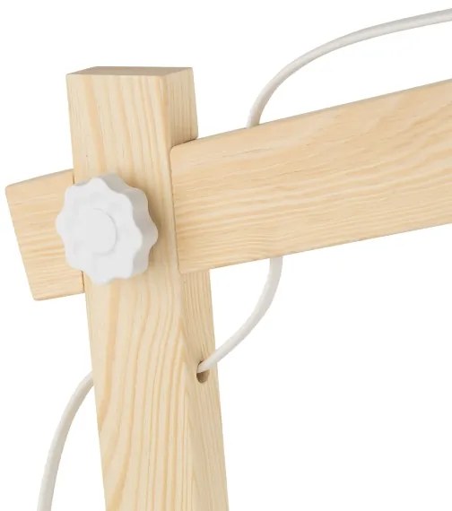 Lampă de masă OSLO 1xE27/15W/230V pin/alb