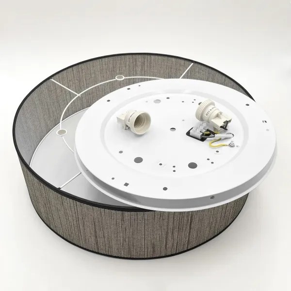 Plafonieră SIRJA, 2 x E27, 15 W, 230 V, Ø 45 cm, maro