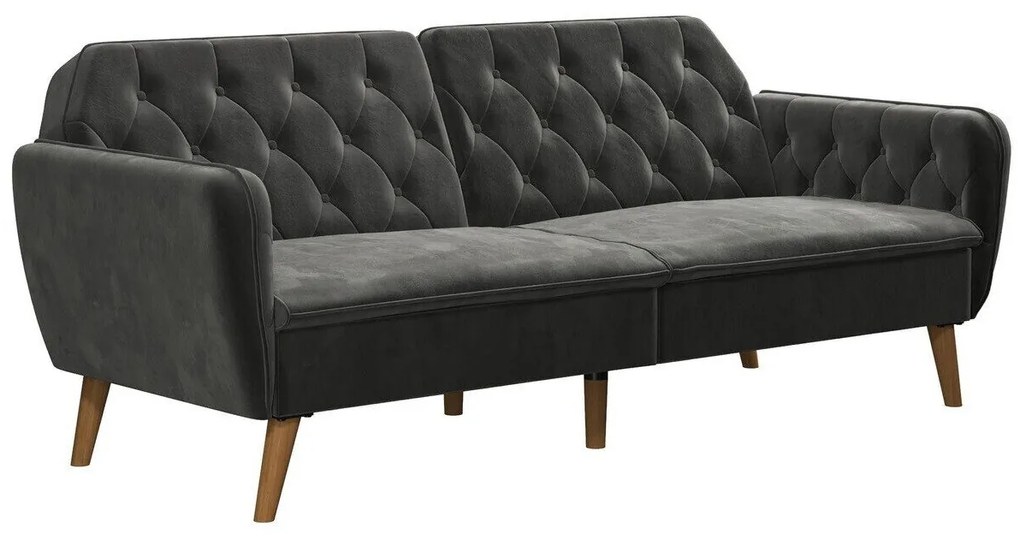 Canapea extensibilă Novogratz 106Numărul de locuri: 3, Gri, 83x211x85cm, 47 kg, Picioare: Lemn