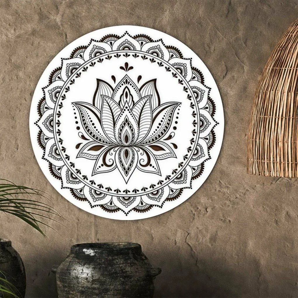 DUBLEZ | Decorațiune mandala pentru perete – Lotus