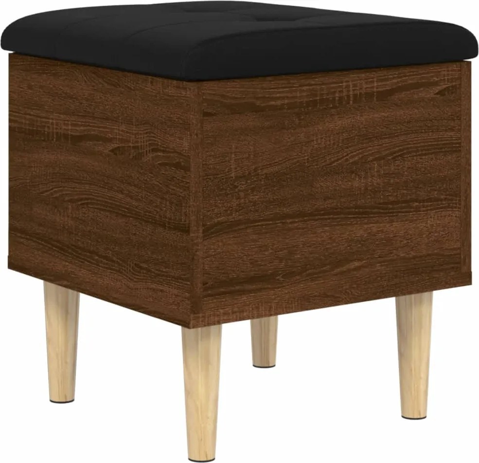 vidaXL Bancă de depozitare, stejar maro, 42x42x46 cm, lemn prelucrat