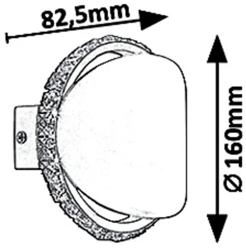 Aplica perete LED camera de zi, sufragerie, dormitor Capriana 5049 RX