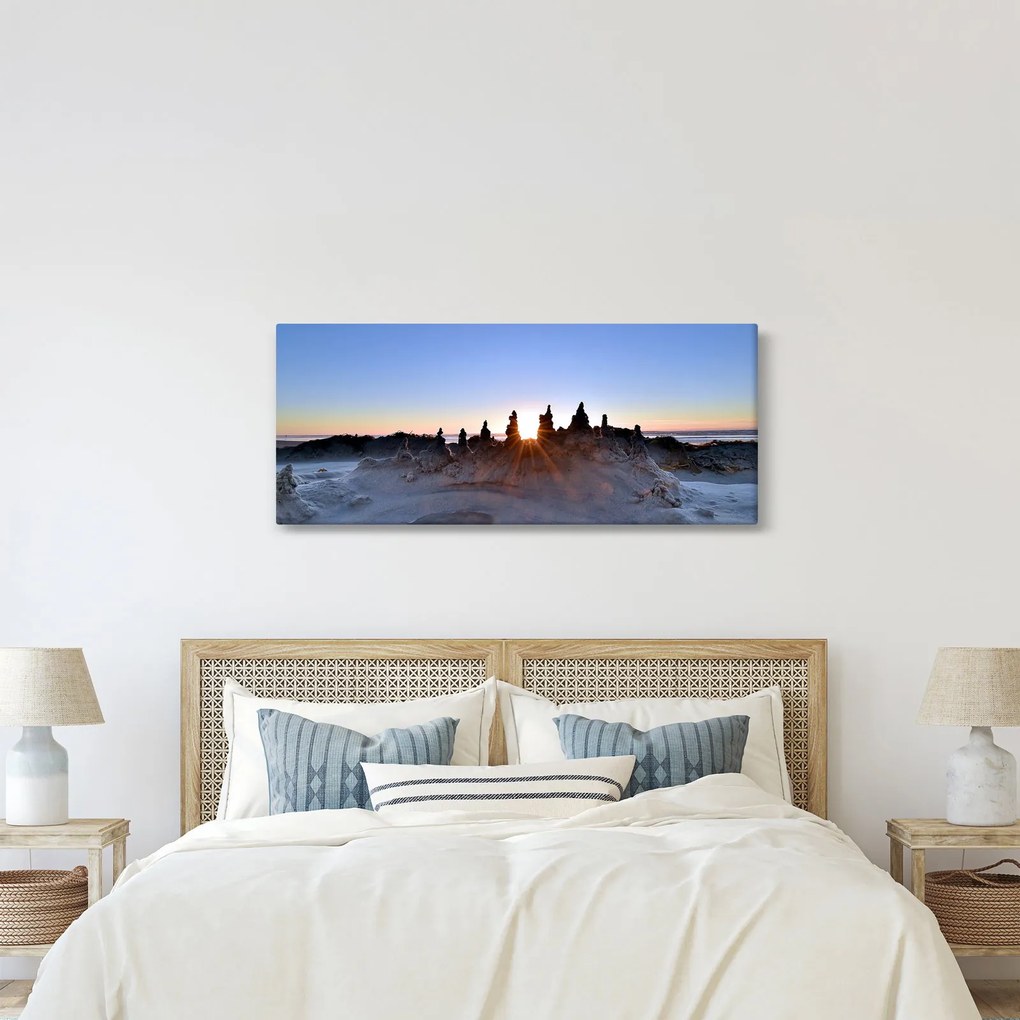 Tablou cu scenerie de nisip (120x50 cm)