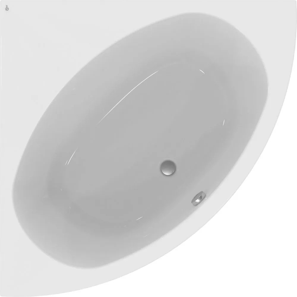Cada baie pe colt Ideal Standard Hotline New, asimetrica, 150x150 cm