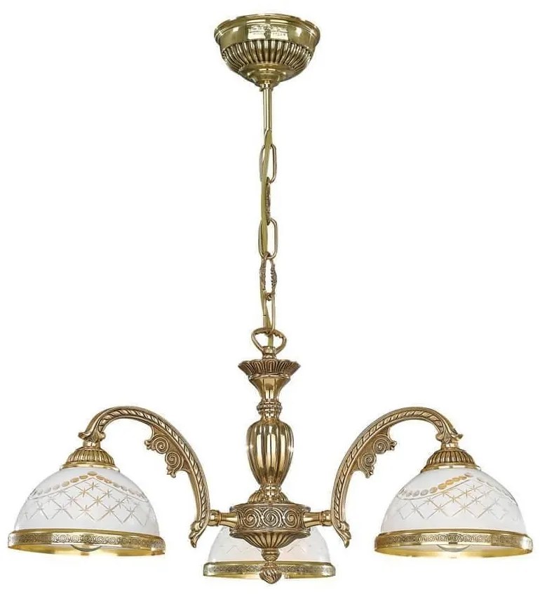 Candelabru din alama cu 3 brate design italian 7102