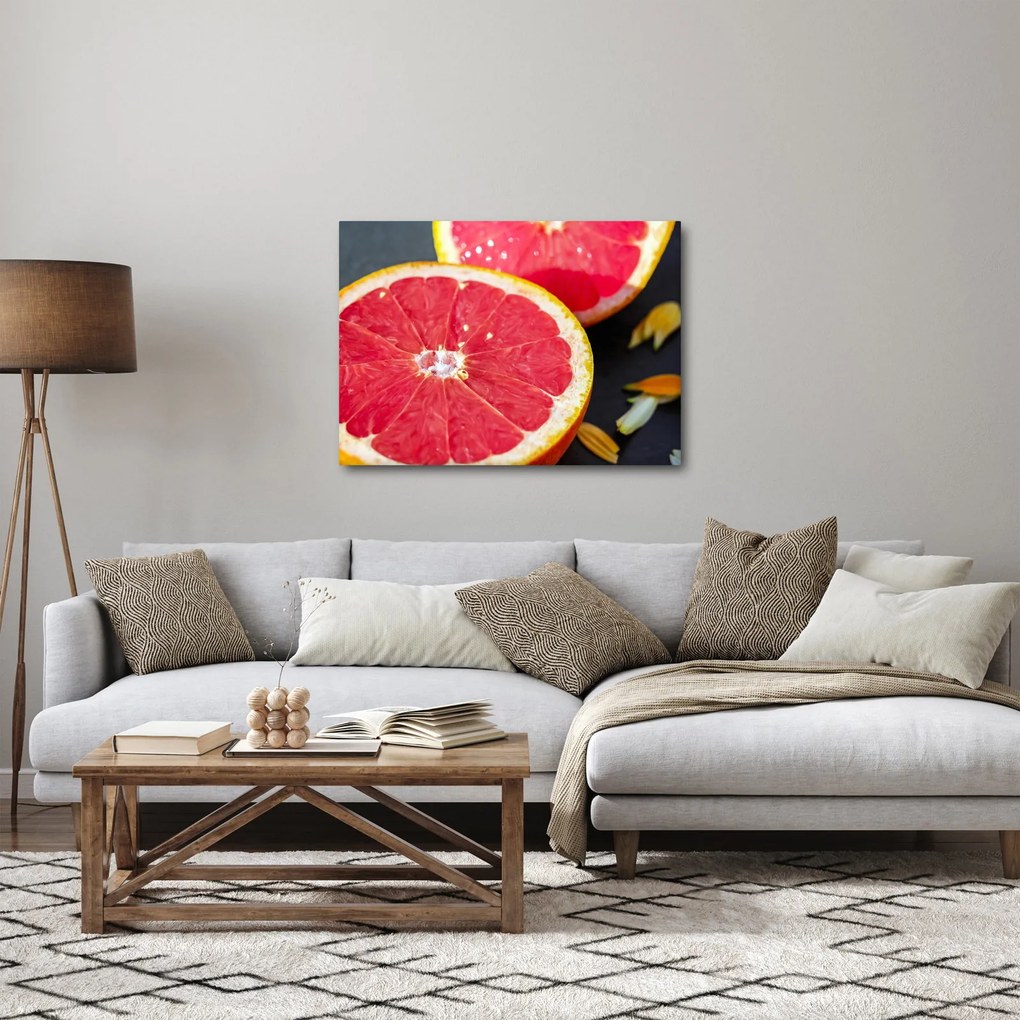 Tablou cu grapefruit tăiat (70x50 cm)
