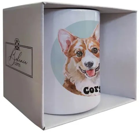 Bohemia Gifts Cană ceramică - Corgi, 350 ml