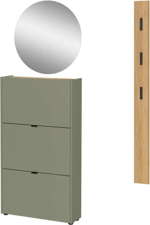 Set pentru hol în culoare naturală/taupe 101x200x22 cm Ameca – Germania