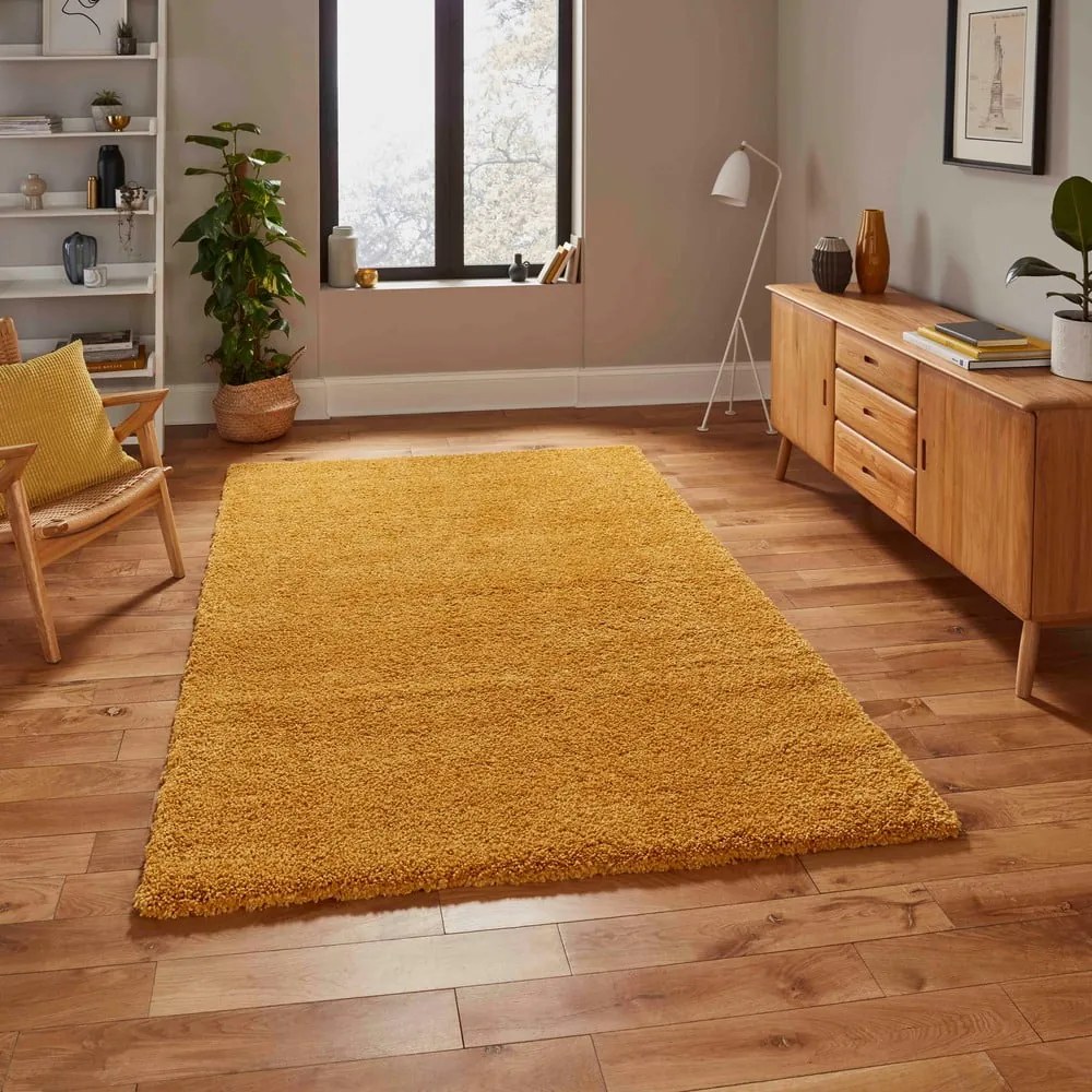 Covor Think Rugs Sierra, 160 x 220 cm, galben