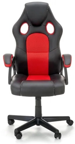 Scaun de birou KENU, negru/roșu