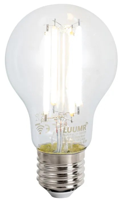Lampă suspendată inteligentă scandinavă din sticlă opală 50 cm, incl. WiFi A60 - Ball 50