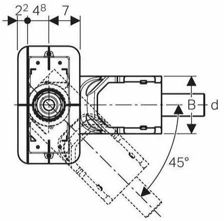 Rigola pentru dus Geberit CleanLine 65-90 mm