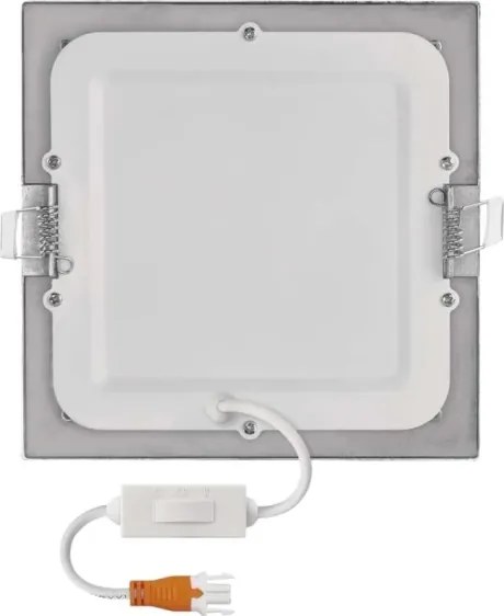 Corp de iluminat LED încastrat NEXXO LED/12,5W/230V 3000/3500/4000K argintiu 17x17 cm