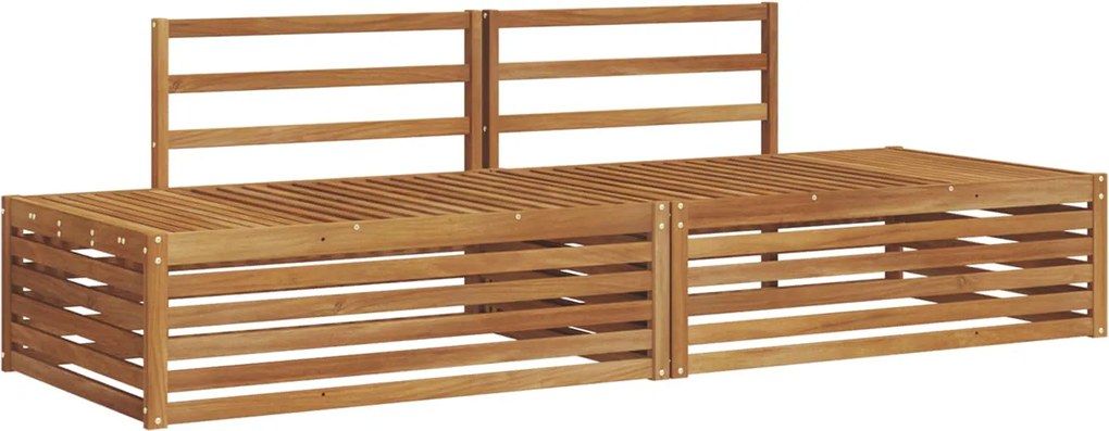 vidaXL Set de canapele de exterior 2 Bucată natural 203,5 x 83 x 73 cm