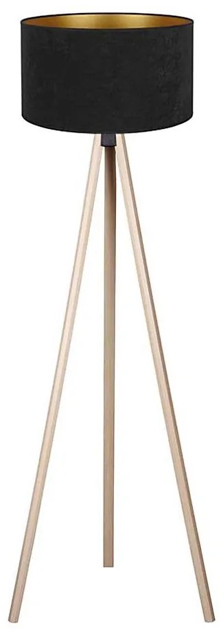 Lampadar VELVET 1xE27/60W/230V bej/negru Brilagi