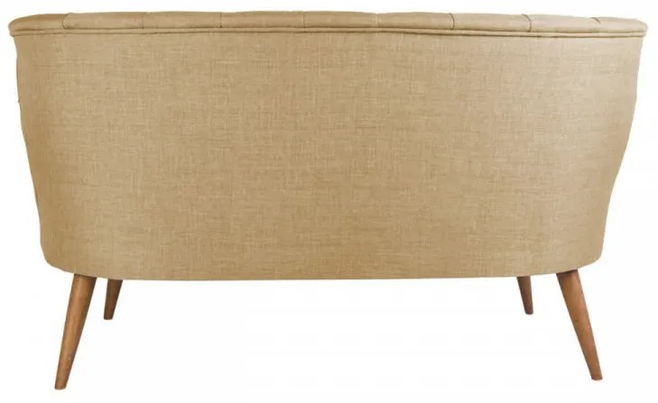 Canapea 2 Locuri, Lemn Solid, Richland Loveseat, Bej