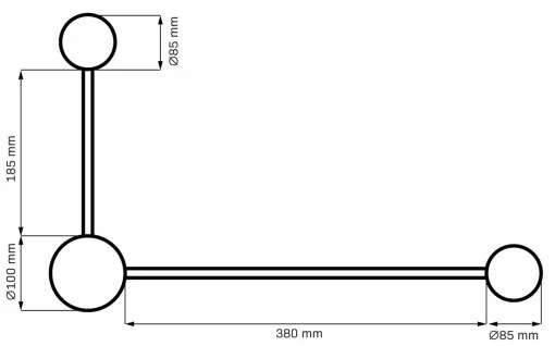 Aplică LED JOY 2xGX53/6W/230V negru