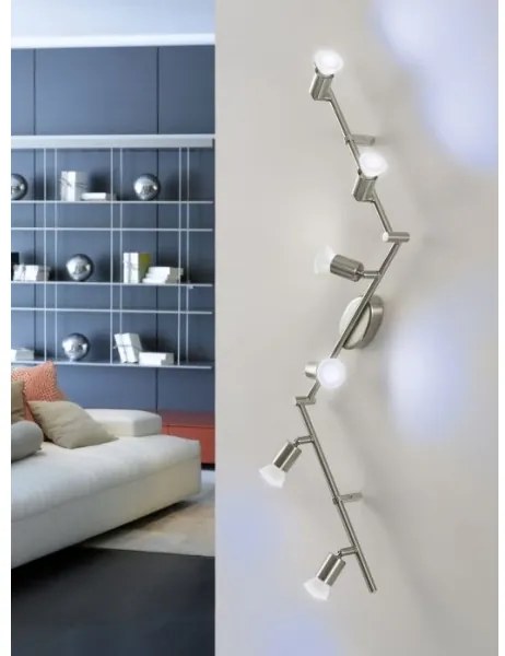 Spot LED RGB dimabil BUZZ-C 6xGU10/4W/230V Eglo 75387 + telecomandă