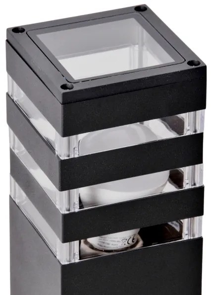 Lampă de exterior LED RGBW reglabilă TEKSAS 1xE27/9W/230V, 44 cm, IP44, antracit