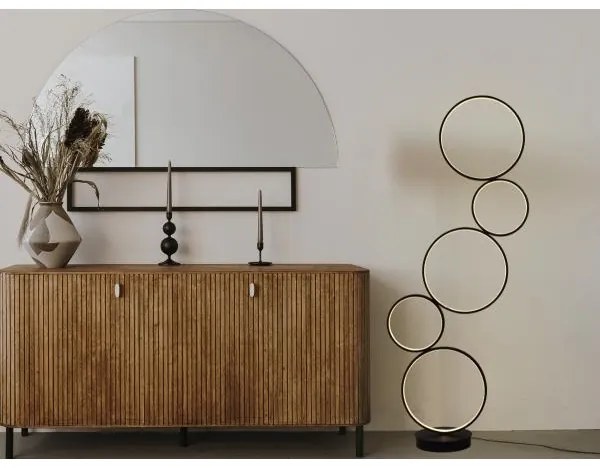 Lampă de podea LED dimabilă LED/85W/230V 3000-6500K + telecomandă