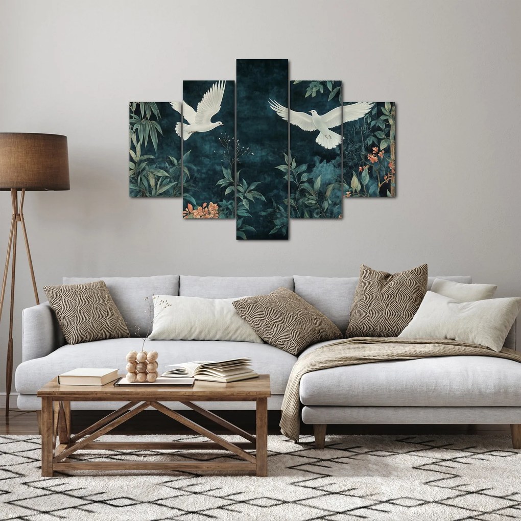 Tablou - Două porumbei (150x105 cm)
