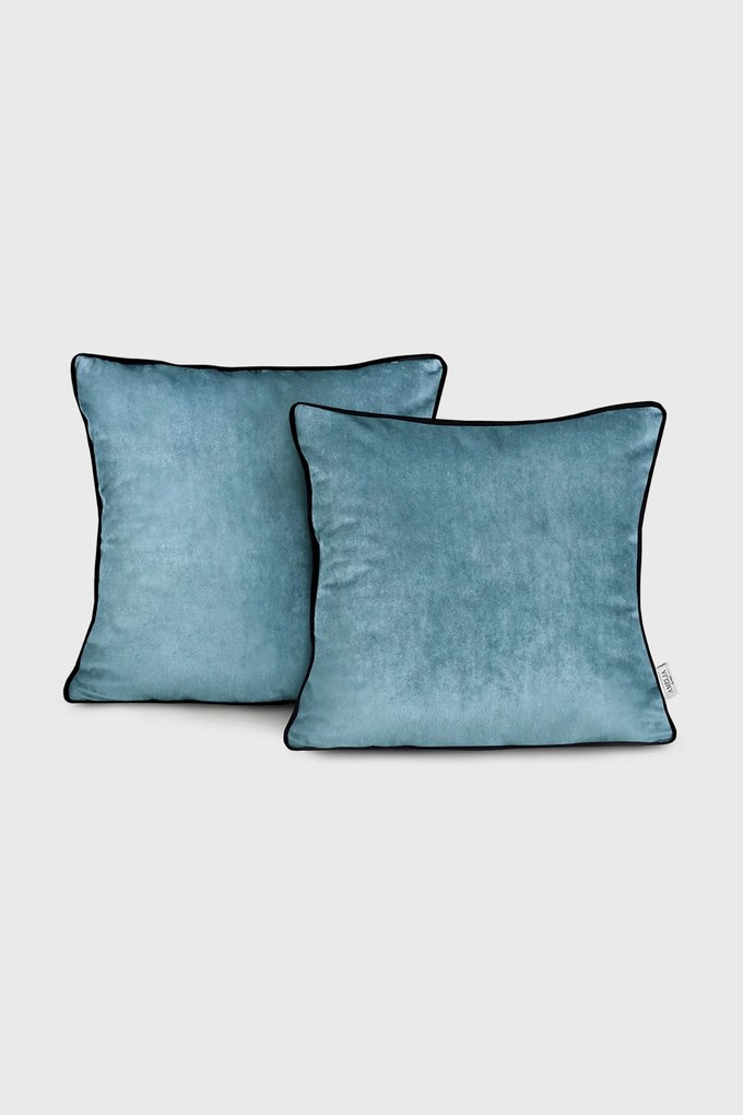 2PACK Față de pernă Velvet negru 45x45 cm