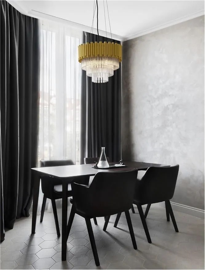 Lustra suspendata design elegant MAGNOLIA aurie