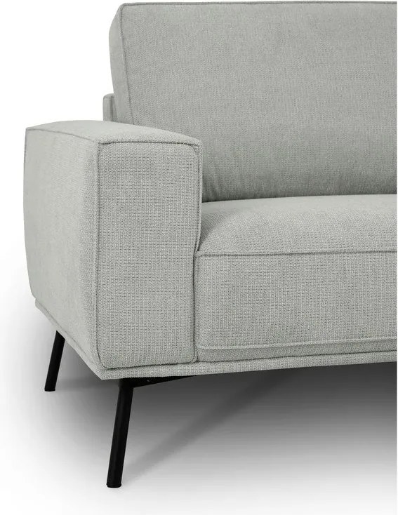 Colțar gri deschis cu tapițerie din chenille (cu colț pe partea dreaptă/în formă de ”L”) Amsterdam – Scandic