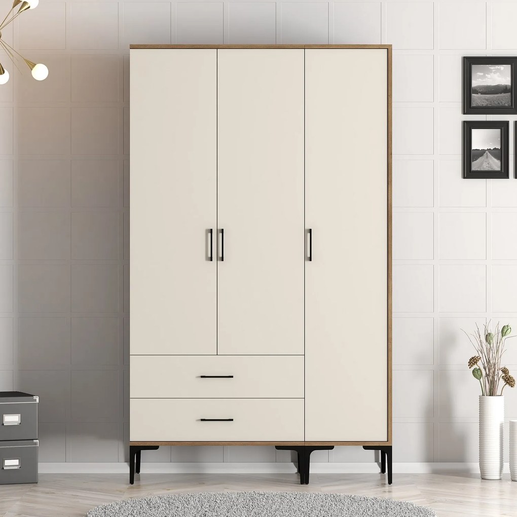 Dulap de haine Kiara ST (Nuc + Crem). 1088346