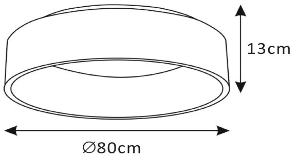 Plafonieră LED dimabilă Lucide 46100/80/31 TALOWE LED/80W/230V Ø 80 cm