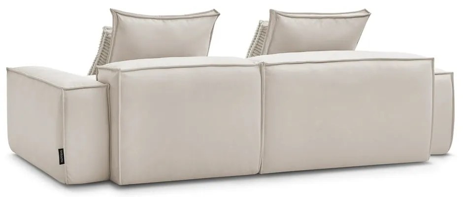 Colțar bej cu tapițerie din imitație de piele (cu colț variabil) Boheme – Bobochic Paris