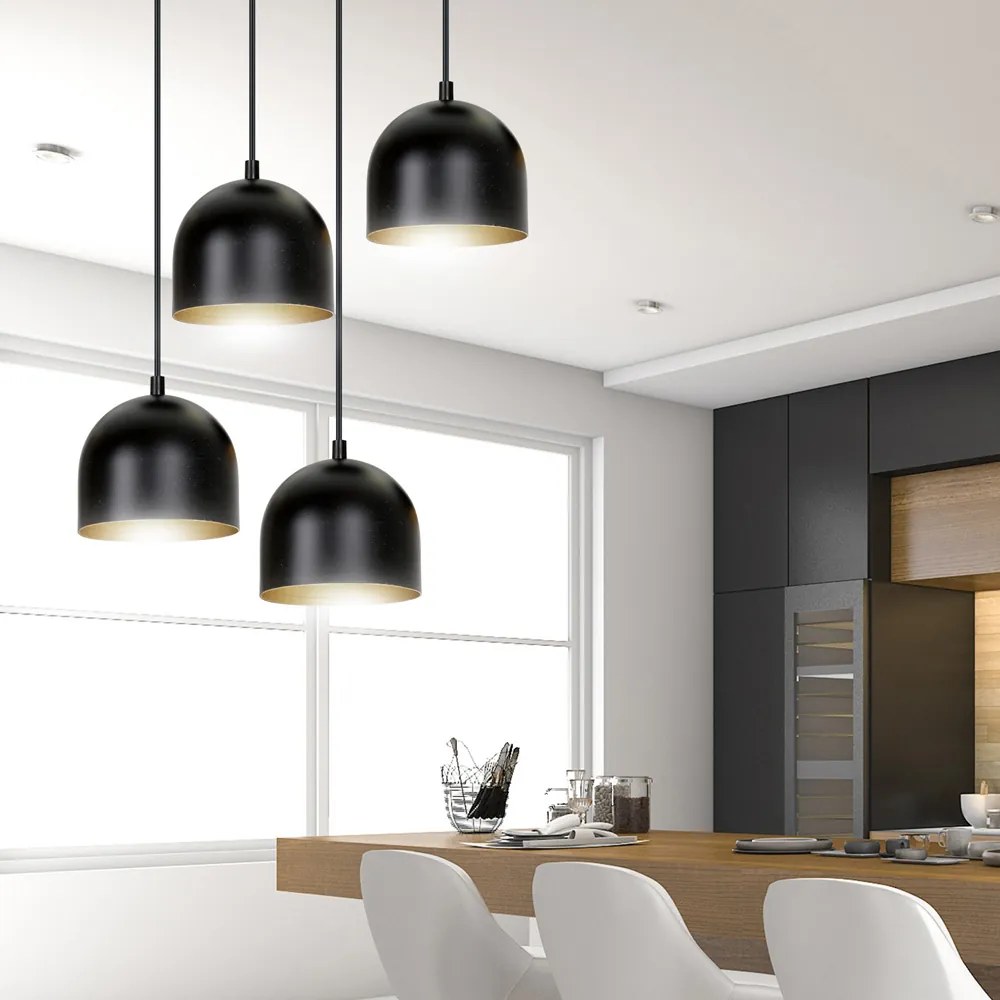 Suspensie Aero 4 Black / White 263/4 Emibig Lighting, Modern, E27, Polonia