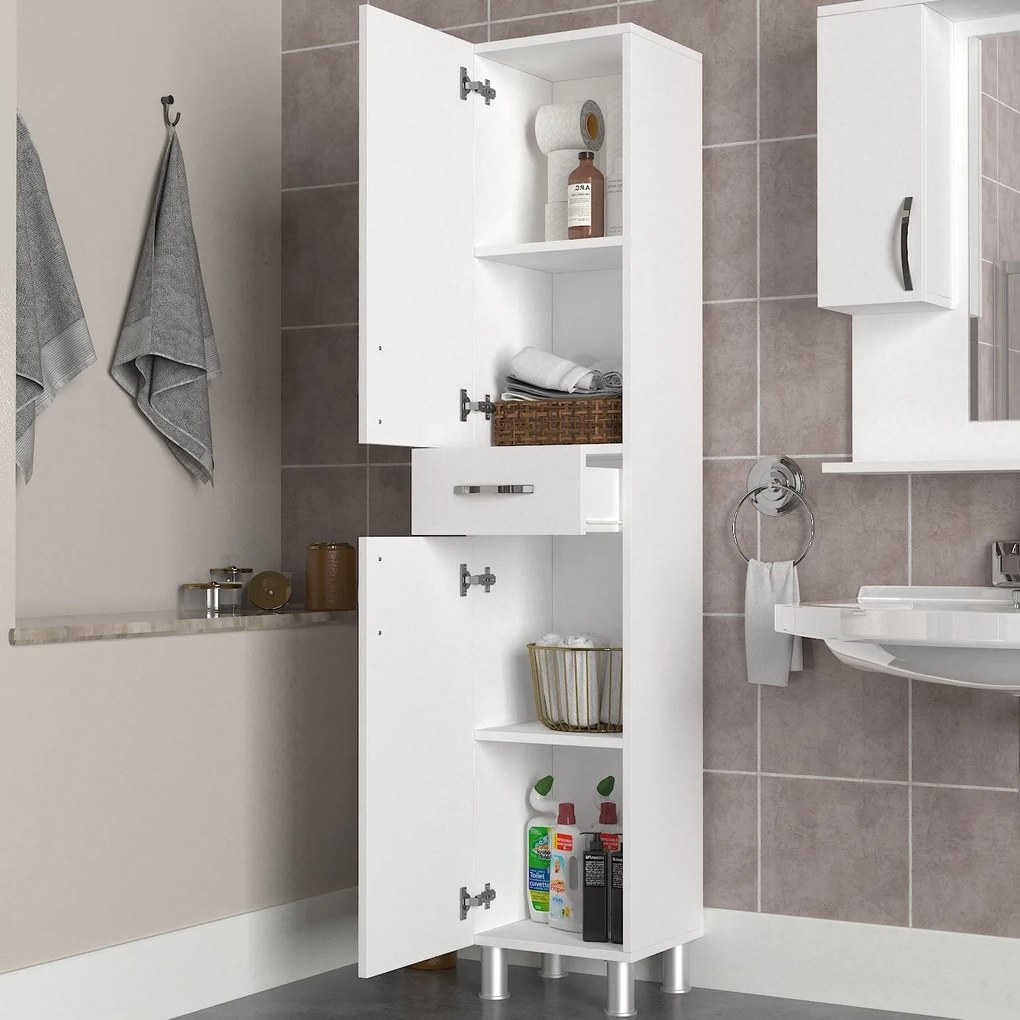 Cabinet de baie Selin - White