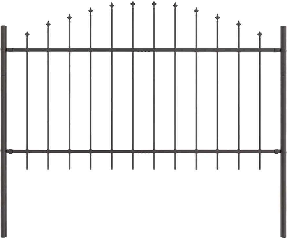 vidaXL Gard de Grădină Gri 170 x 140 cm Oțel vopsit electrostatic