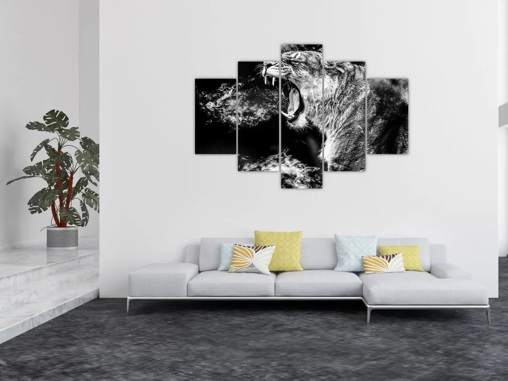 Tablou - Portretul unei leoaice (150x105 cm)