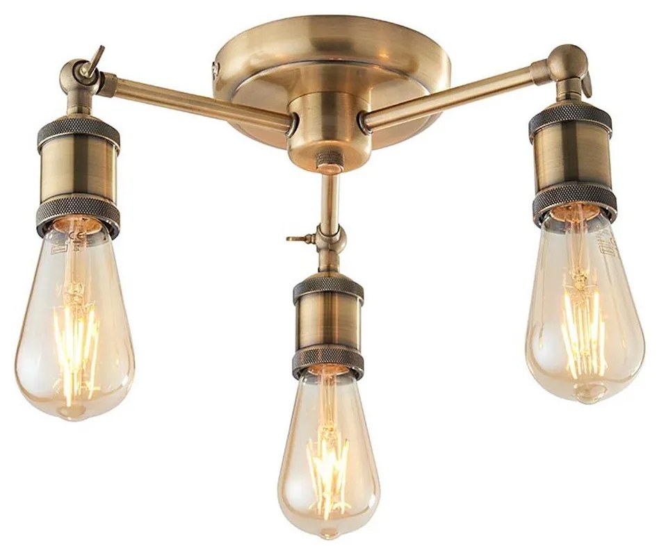 Spot Endon 97243 HAL 3xE27/10W/230V alamă