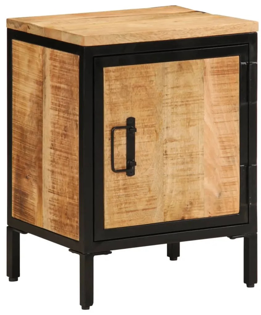 vidaXL Dulap de pat, 40x30x52,5 cm, lemn masiv de mango brut