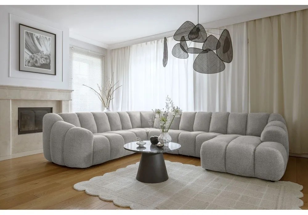 Colțar gri deschis (cu colț pe partea stângă/în formă de "U") Shell – Miuform