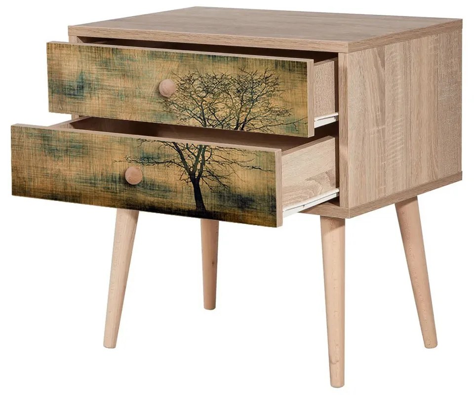 Măsuță de noptieră Two Sonoma Oak
