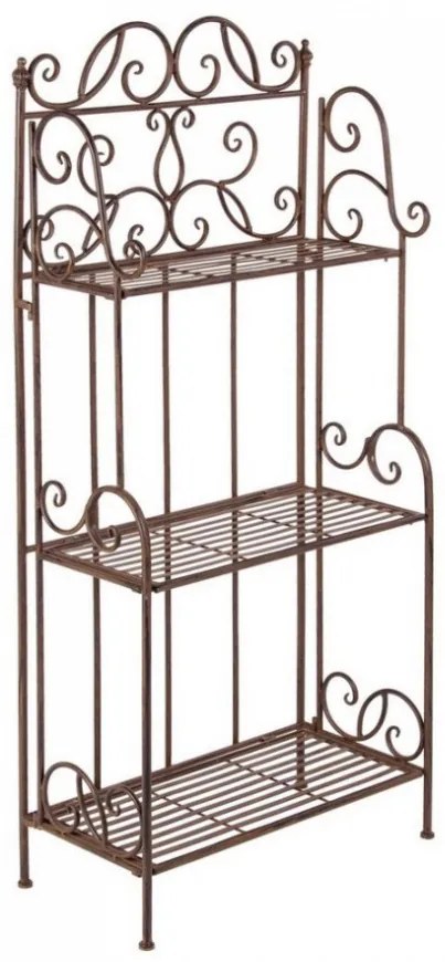 Raft pentru exterior maro din metal, 57x28 cm, Melanie Bizzotto