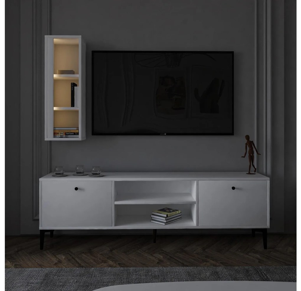 Mobilier living Kuvuni 1 (alb) . 1095640